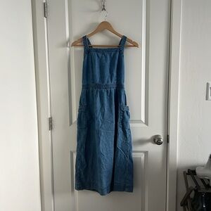 Madewell Open Back Midi Dress - Blue